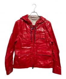 MONCLER（モンクレール）の古着「コーティングリネンジャケット」｜レッド