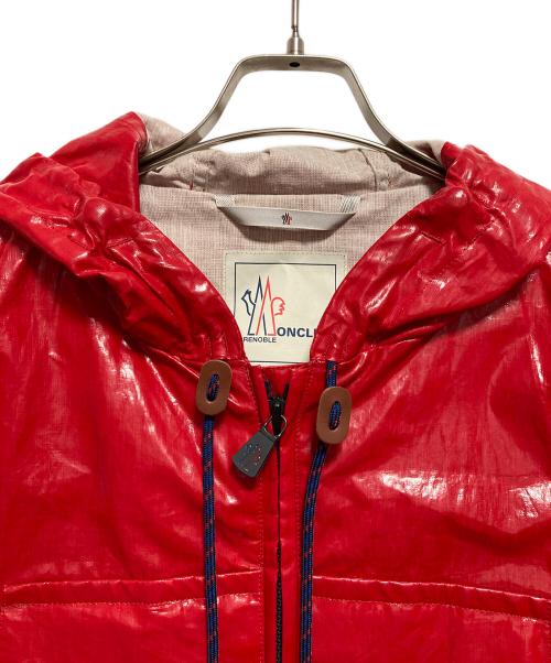 MONCLER（モンクレール）MONCLER (モンクレール) コーティングリネンジャケット レッド サイズ:2の古着・服飾アイテム