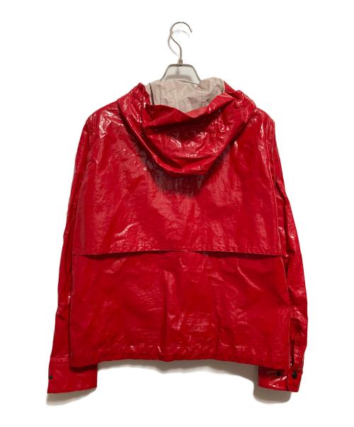 MONCLER（モンクレール）MONCLER (モンクレール) コーティングリネンジャケット レッド サイズ:2の古着・服飾アイテム