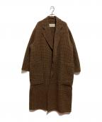 TODAYFULトゥデイフル）の古着「Over Check Coat」｜ブラウン