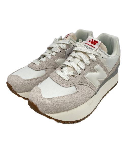 NEW BALANCE（ニューバランス）NEW BALANCE (ニューバランス) WL574ZQDローカットスニーカー ベージュ サイズ:US7の古着・服飾アイテム