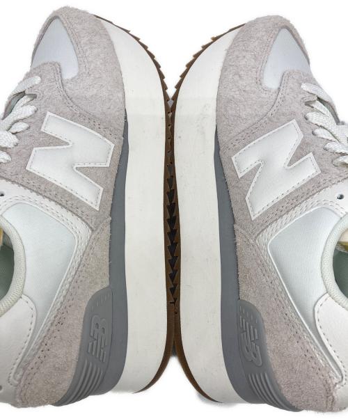 NEW BALANCE（ニューバランス）NEW BALANCE (ニューバランス) WL574ZQDローカットスニーカー ベージュ サイズ:US7の古着・服飾アイテム