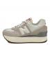 NEW BALANCE (ニューバランス) WL574ZQDローカットスニーカー ベージュ サイズ:US7：7000円