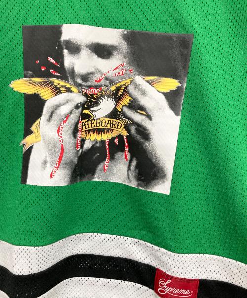 SUPREME（シュプリーム）Supreme (シュプリーム) ANTIHERO (アンタイヒーロー) OZZY HOCKEY JERSEY グリーン サイズ:Sの古着・服飾アイテム