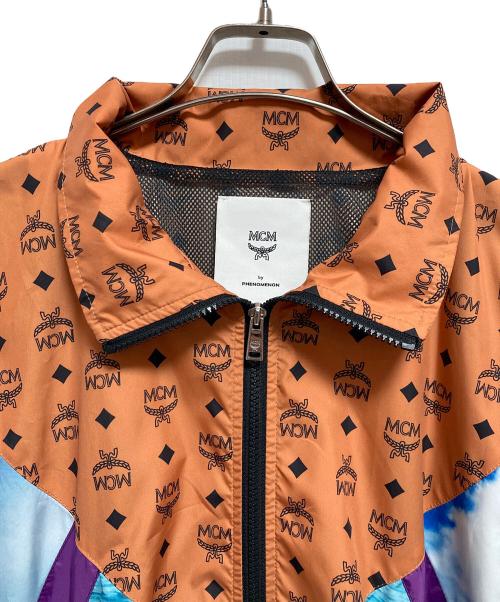 MCM（エムシーエム）MCM (エムシーエム) PHENOMENON (フェノメノン) コラボトラックジャケット ブラウン×ブルー サイズ:Lの古着・服飾アイテム