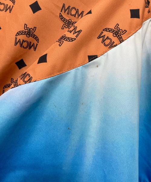 MCM（エムシーエム）MCM (エムシーエム) PHENOMENON (フェノメノン) コラボトラックジャケット ブラウン×ブルー サイズ:Lの古着・服飾アイテム