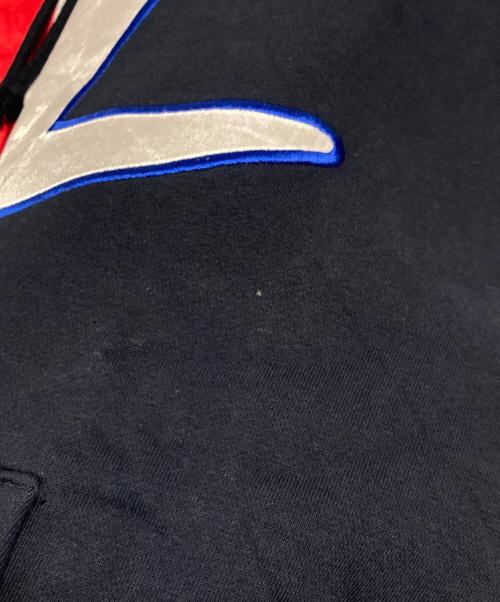 Champion（チャンピオン）Champion (チャンピオン) Supreme (シュプリーム) 17SS Satin Logo Hooded Sweatshirt ネイビー サイズ:Mの古着・服飾アイテム