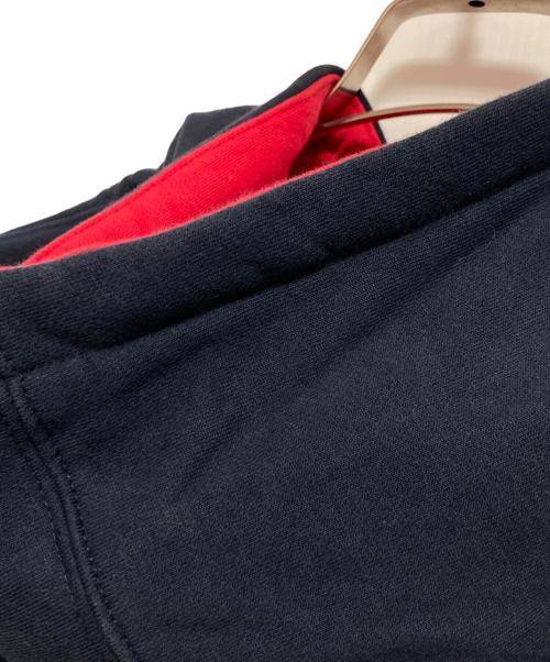 Champion（チャンピオン）Champion (チャンピオン) Supreme (シュプリーム) 17SS Satin Logo Hooded Sweatshirt ネイビー サイズ:Mの古着・服飾アイテム