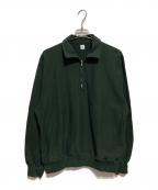 blurhms ROOTSTOCKブラームスルーツストック）の古着「Thin-Sweat Half-Zip P/O」｜グリーン