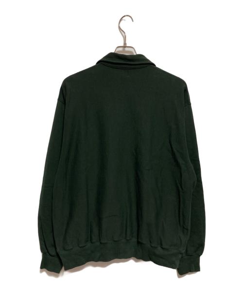 blurhms ROOTSTOCK（ブラームスルーツストック）blurhms ROOTSTOCK (ブラームスルーツストック) Thin-Sweat Half-Zip P/O グリーン サイズ:M（2）の古着・服飾アイテム