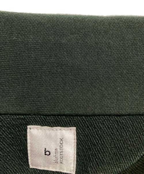 blurhms ROOTSTOCK（ブラームスルーツストック）blurhms ROOTSTOCK (ブラームスルーツストック) Thin-Sweat Half-Zip P/O グリーン サイズ:M（2）の古着・服飾アイテム