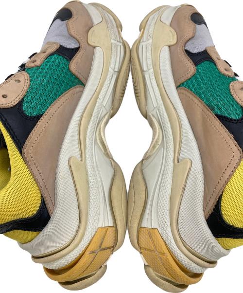 BALENCIAGA（バレンシアガ）BALENCIAGA (バレンシアガ) Triple S ベージュ×グリーン サイズ:US7の古着・服飾アイテム