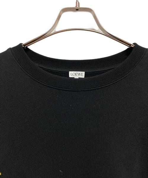 LOEWE（ロエベ）LOEWE (ロエベ) 22SS Pansies Embroidery Sweatshirt ブラック サイズ:Mの古着・服飾アイテム