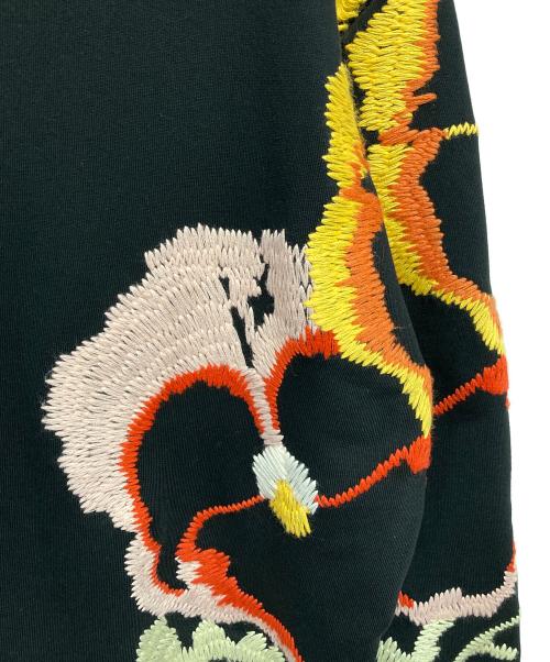 LOEWE（ロエベ）LOEWE (ロエベ) 22SS Pansies Embroidery Sweatshirt ブラック サイズ:Mの古着・服飾アイテム