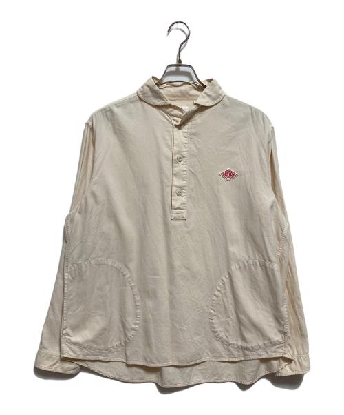 DANTON（ダントン）DANTON (ダントン) 先染めビエラ起毛 丸襟プルオーバーシャツ ベージュ サイズ:42の古着・服飾アイテム