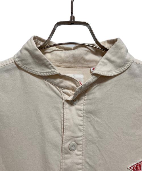 DANTON（ダントン）DANTON (ダントン) 先染めビエラ起毛 丸襟プルオーバーシャツ ベージュ サイズ:42の古着・服飾アイテム