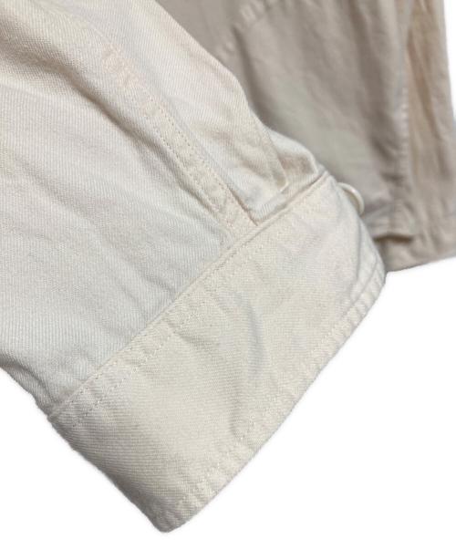 DANTON（ダントン）DANTON (ダントン) 先染めビエラ起毛 丸襟プルオーバーシャツ ベージュ サイズ:42の古着・服飾アイテム
