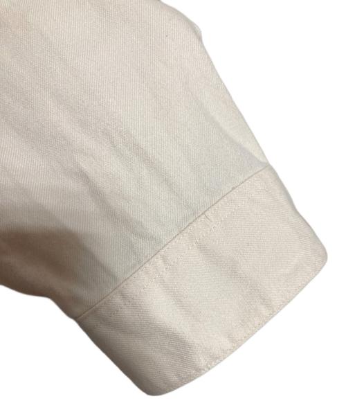 DANTON（ダントン）DANTON (ダントン) バンドカラーシャツ 先染ビエラ起毛 ベージュ サイズ:40の古着・服飾アイテム