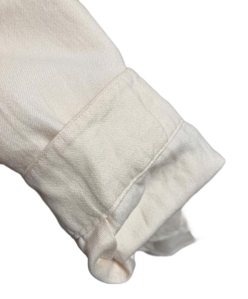 DANTON（ダントン）DANTON (ダントン) バンドカラーシャツ 先染ビエラ起毛 ベージュ サイズ:40の古着・服飾アイテム