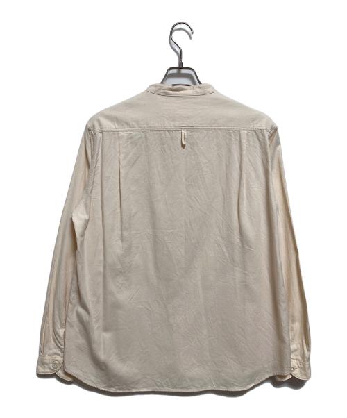 DANTON（ダントン）DANTON (ダントン) バンドカラーシャツ 先染ビエラ起毛 ベージュ サイズ:40の古着・服飾アイテム