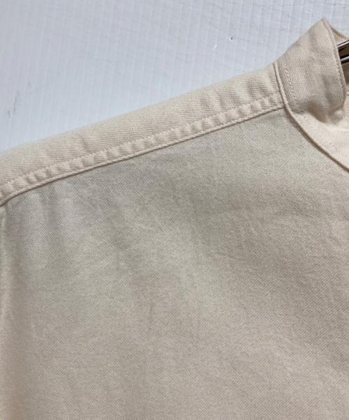 DANTON（ダントン）DANTON (ダントン) バンドカラーシャツ 先染ビエラ起毛 ベージュ サイズ:40の古着・服飾アイテム