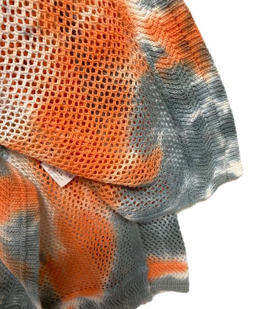 FILL THE BILL（フィルザビル）FILL THE BILL (フィルザビル) TIEDYE MESH PULLOVER KNIT ベージュ×オレンジ サイズ:2の古着・服飾アイテム