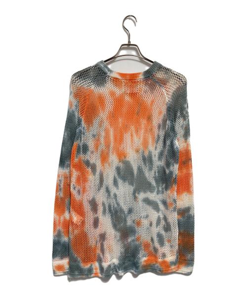 FILL THE BILL（フィルザビル）FILL THE BILL (フィルザビル) TIEDYE MESH PULLOVER KNIT ベージュ×オレンジ サイズ:2の古着・服飾アイテム