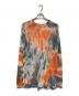FILL THE BILL（フィルザビル）の古着「TIEDYE MESH PULLOVER KNIT」｜ベージュ×オレンジ