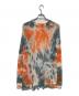 FILL THE BILL (フィルザビル) TIEDYE MESH PULLOVER KNIT ベージュ×オレンジ サイズ:2：7000円