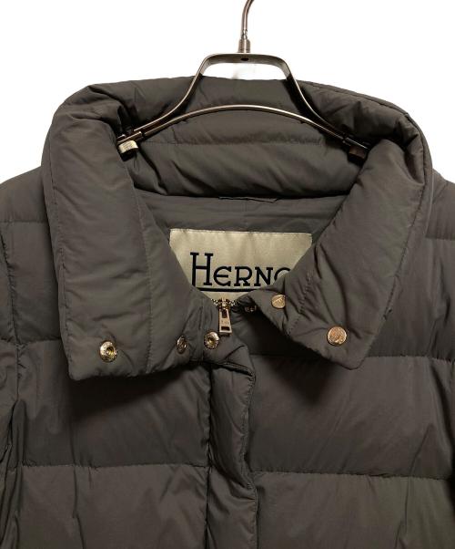 HERNO（ヘルノ）HERNO (ヘルノ) ダウンロングコート グレー サイズ:M（40）の古着・服飾アイテム