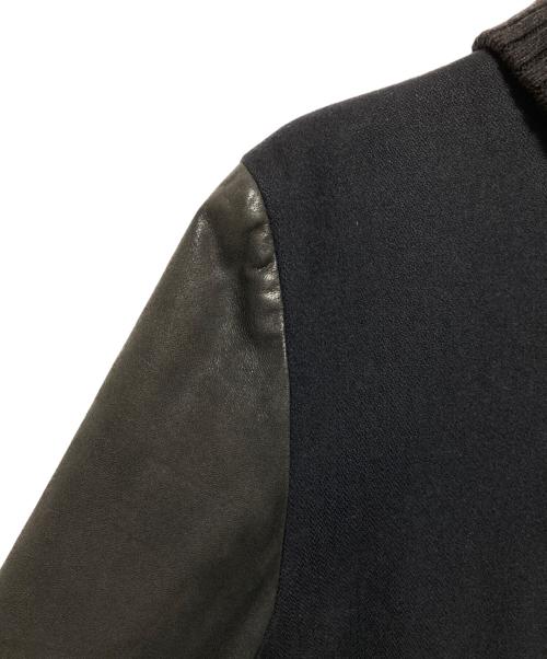 Slow Gun & Co.（スロウガン）Slow Gun & Co. (スロウガン) レザー切替スタジャン ブラック サイズ:4の古着・服飾アイテム