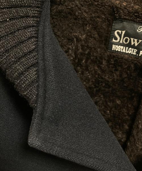Slow Gun & Co.（スロウガン）Slow Gun & Co. (スロウガン) レザー切替スタジャン ブラック サイズ:4の古着・服飾アイテム