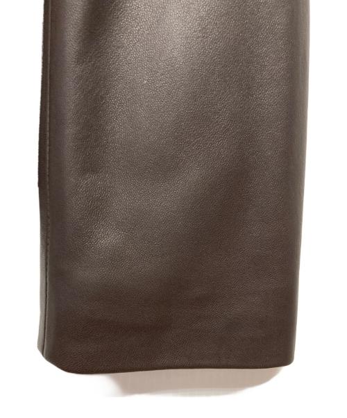 Aquascutum（アクアスキュータム）Aquascutum (アクアスキュータム) レザージャケット ブラウン サイズ:9の古着・服飾アイテム