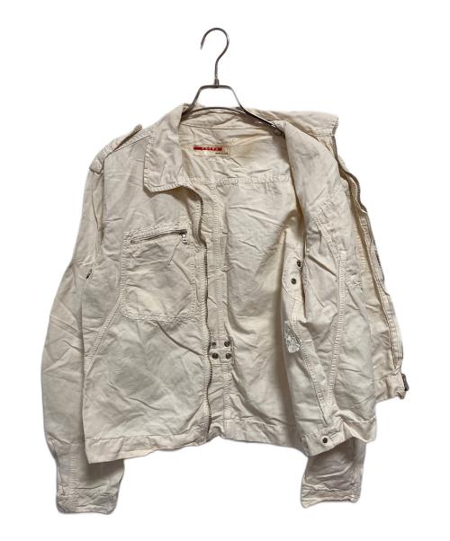 PRADA（プラダ）PRADA (プラダ) ジップブルゾン アイボリー サイズ:XLの古着・服飾アイテム