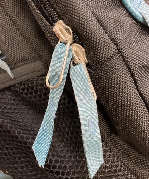 OLD STUSSY（オールドステューシー）OLD STUSSY (オールドステューシー) マルチポケットギミックバックパック ブルー×ブラックの古着・服飾アイテム