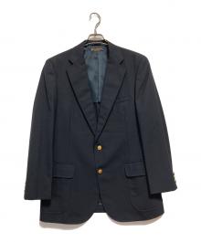 BROOKS BROTHERS（ブルックスブラザーズ）の古着「90’ｓ2B金ボタンブレザー」｜ネイビー