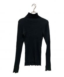 AURALEE（オーラリー）の古着「GIZA HIGH GAUGE RIB KNIT TURTLE NECK P/O」｜ブラック