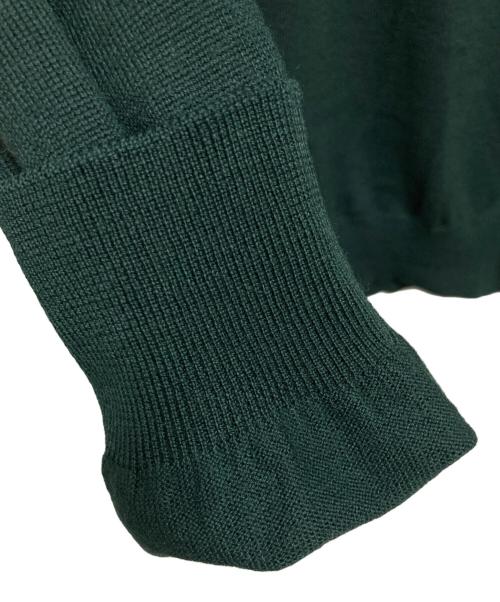 GRAN SASSO（グランサッソ）GRAN SASSO (グランサッソ) 12ゲージウールソリッドタートルネックニット グリーン サイズ:46の古着・服飾アイテム