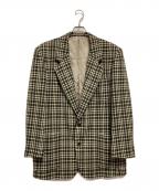 Christian Dior MONSIEURクリスチャンディオールムッシュ）の古着「チェックテーラードジャケット」｜カーキ×ベージュ