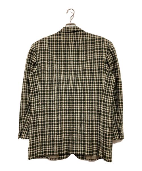 Christian Dior MONSIEUR（クリスチャンディオールムッシュ）Christian Dior MONSIEUR (クリスチャンディオールムッシュ) チェックテーラードジャケット カーキ×ベージュ サイズ:なしの古着・服飾アイテム