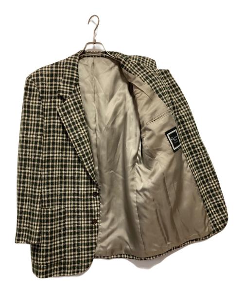 Christian Dior MONSIEUR（クリスチャンディオールムッシュ）Christian Dior MONSIEUR (クリスチャンディオールムッシュ) チェックテーラードジャケット カーキ×ベージュ サイズ:なしの古着・服飾アイテム