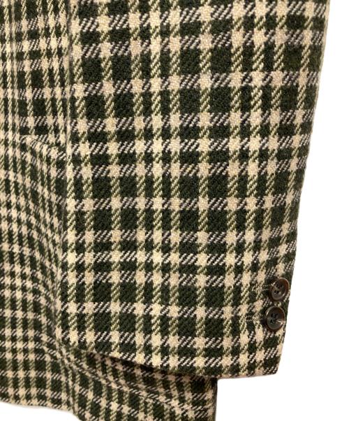 Christian Dior MONSIEUR（クリスチャンディオールムッシュ）Christian Dior MONSIEUR (クリスチャンディオールムッシュ) チェックテーラードジャケット カーキ×ベージュ サイズ:なしの古着・服飾アイテム
