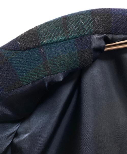 Christian Dior Sports（クリスチャン ディオールスポーツ）Christian Dior Sports (クリスチャン ディオールスポーツ) チェックテーラードジャケット ネイビー×グリーン サイズ:XLの古着・服飾アイテム