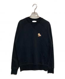 maison kitsune（メゾンキツネ）の古着「CHILLAX FOX PATCH CLASSIC SWEATSHIRT」｜ブラック