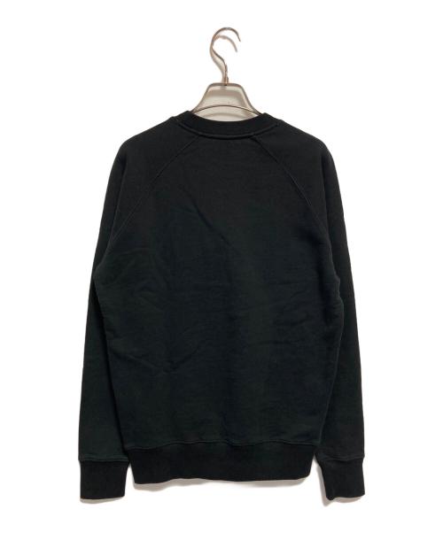 maison kitsune（メゾンキツネ）MAISON KITSUNE (メゾンキツネ) CHILLAX FOX PATCH CLASSIC SWEATSHIRT ブラック サイズ:XSの古着・服飾アイテム