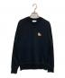 MAISON KITSUNE（メゾンキツネ）の古着「CHILLAX FOX PATCH CLASSIC SWEATSHIRT」｜ブラック