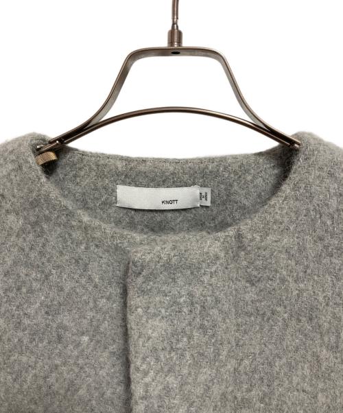 KNOTT（ノット）KNOTT (ノット) ノーカラージャケット グレー サイズ:FREEの古着・服飾アイテム