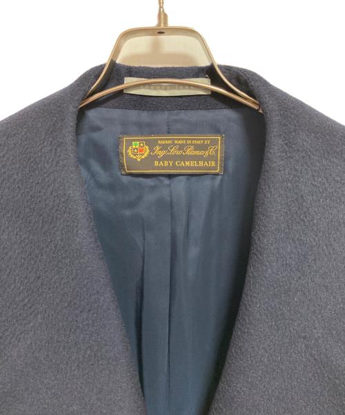 theory luxe（セオリーリュクス）theory luxe (セオリーリュクス) キャメルガウンコート ネイビー サイズ:38の古着・服飾アイテム