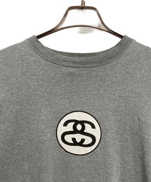 stussy（ステューシー）stussy (ステューシー) サークルSSロゴカットソー グレー サイズ:Mの古着・服飾アイテム