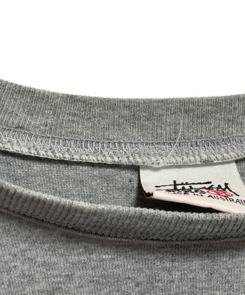 stussy（ステューシー）stussy (ステューシー) サークルSSロゴカットソー グレー サイズ:Mの古着・服飾アイテム